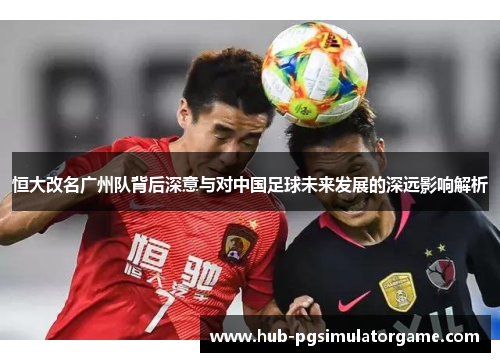 恒大改名广州队背后深意与对中国足球未来发展的深远影响解析